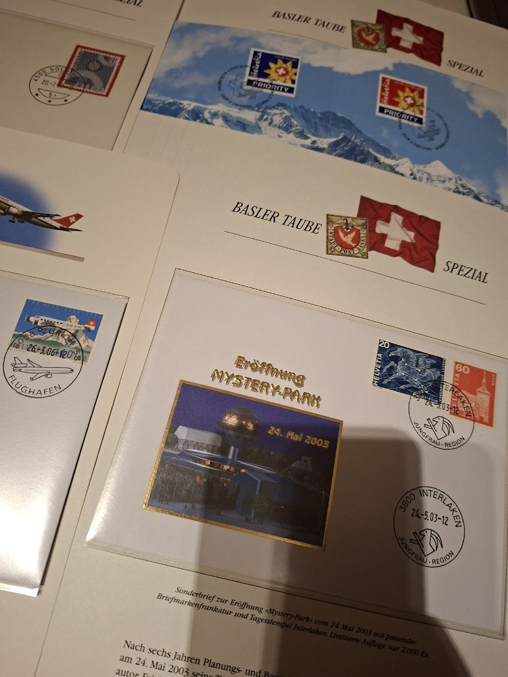 Alle Briefmarken: Div. Sammelseiten Baslertaube Spezial  – Gebraucht aus Balgach von SIMEON27 2