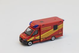 Herpa 098755 MB Springer Rettungswagen Feuerwehr
