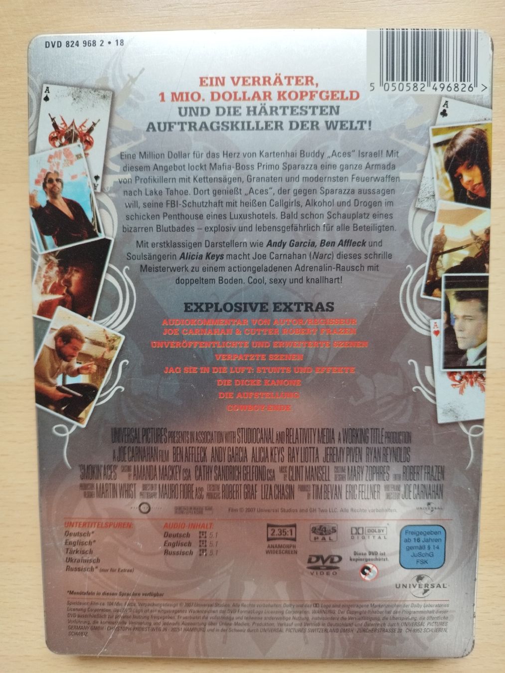 Tutti i DVDs: Smokin' Aces - DVD Steelbook Edition – Usato da Rhäzüns venduto da Badihuelsa 3