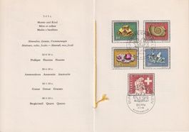 12 ) 1958 Faltblatt 13 und 14