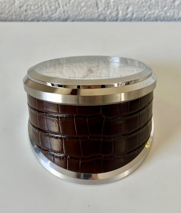 Mini Pendulette En Bois Luc Desroches à Quartz - Cadran Chiffres Romains, Neuve Avec Pile Neuve