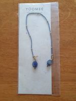 Lesezeichen handgemacht blau