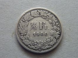 50 Rappen 1900  -  ungereinigt  -