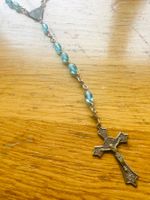 AntikeR RoseNKranz 📿 mit Jesus & Türkis Glasperlen