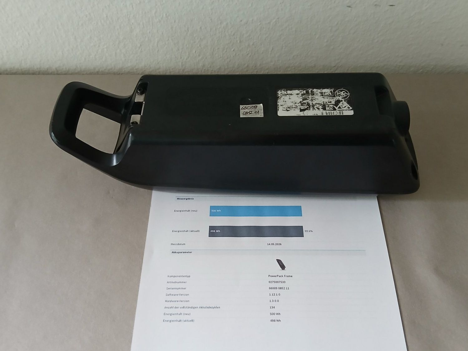 Bosch Batterie: Powerpack 500 Akku - 498Wh 99.6% mit Bosch Messbericht – Usato da Winterthur venduto da .-thx-. 8