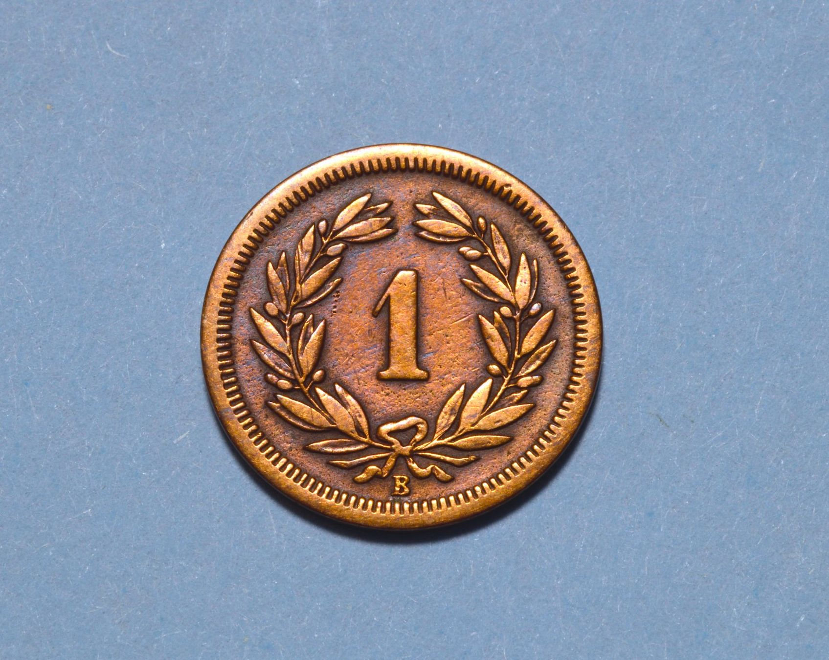 Tutti le monete: 1 Rappen 1866 – Usato da Oberglatt ZH venduto da ZH111 1