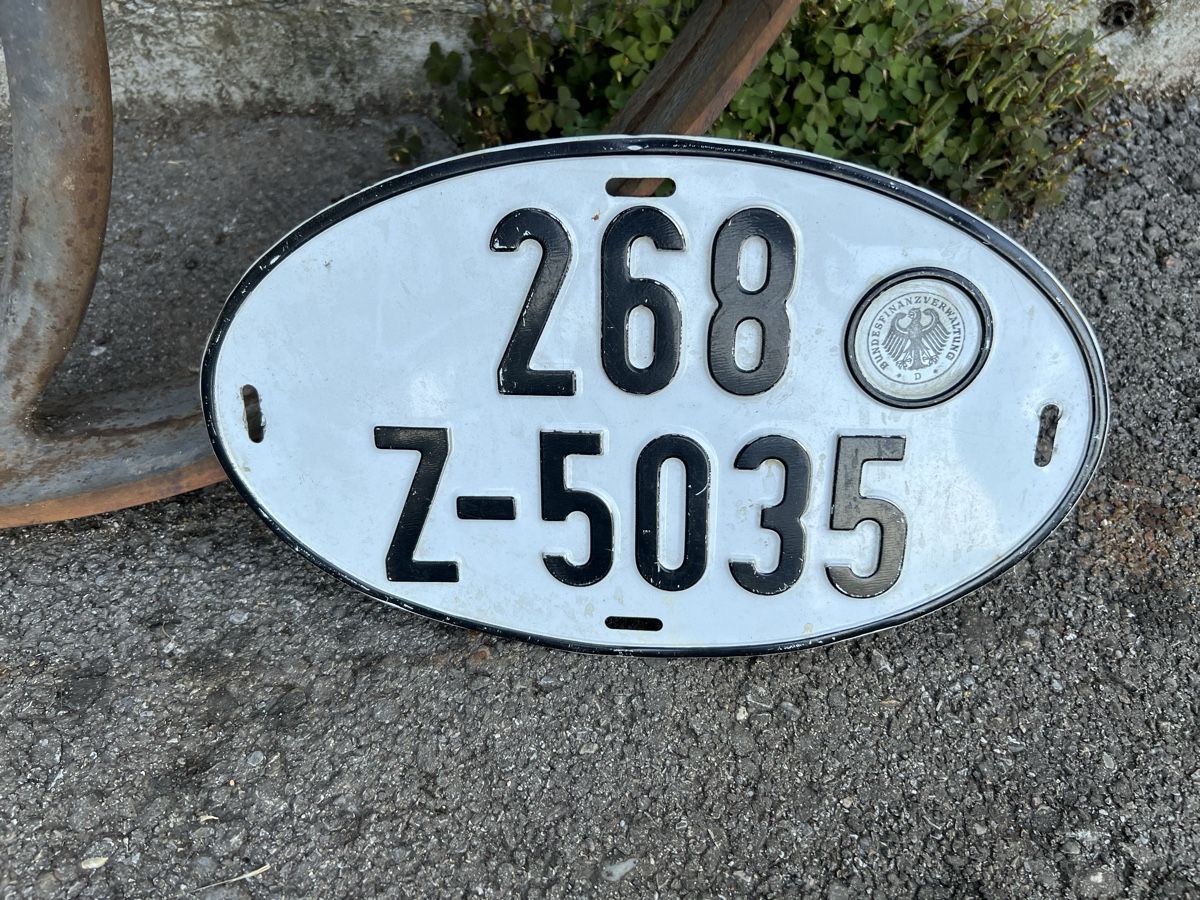 Insegne: Nummernschild Auto Deutschland BRD VW Käfer  – Usato da Theilingen venduto da ovi123