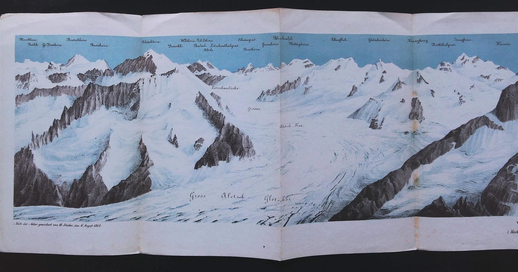 Stiche: Wannenhorn Panorama von Studer – Gebraucht aus Rafz von Helvet32 1