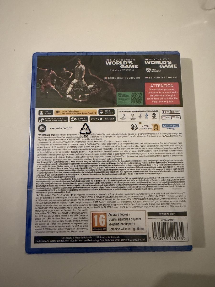 Sony Jeux: FC27 Neuf  – Neuf avec emballage d'origine à Bernex par pre_hbr2 1
