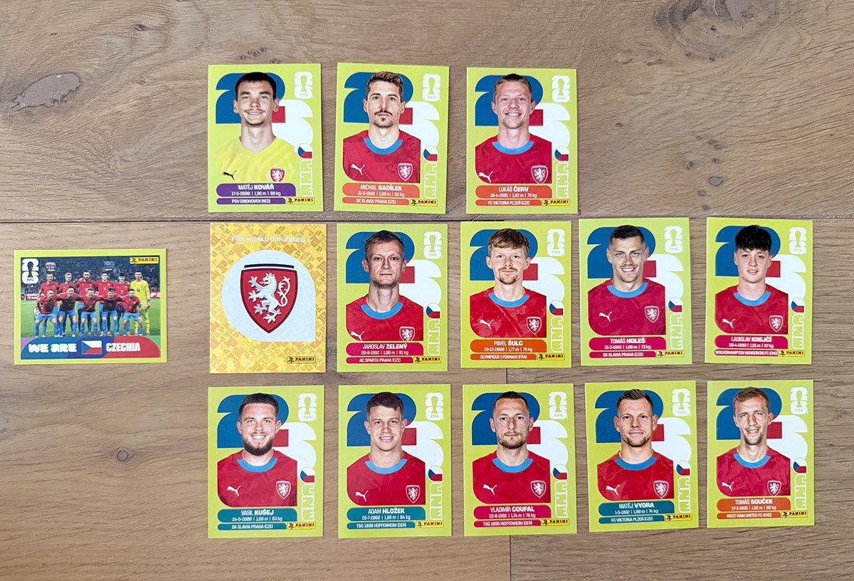 Panini Carte collezionabili: WM 2026 Panini Team Czechia / Tschechien – Nuovo e nell'imballaggio originale da Schlieren venduto da freesoul