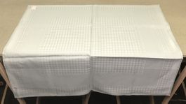 TISCHDECKE HALBLEINEN 95X95CM NEU