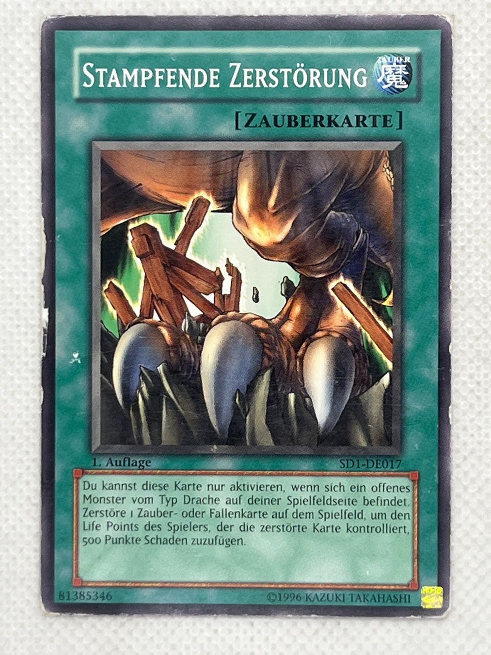 Yugioh Carte collezionabili: "Stampfende Zerstörung" – Usato da Hinterkappelen venduto da Kim1992