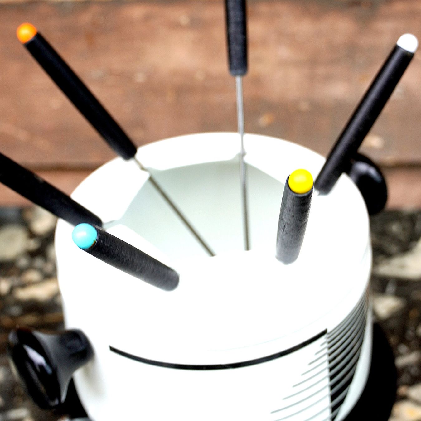 Elettrodomestici da cucina: Fondue Set mit 6 Gabeln nageneu – Usato da Baar venduto da 2cvbaar 4