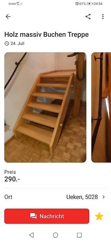 Treppen: Holztreppe massiv Buche – Gebraucht aus Diegten von Manuk3 3