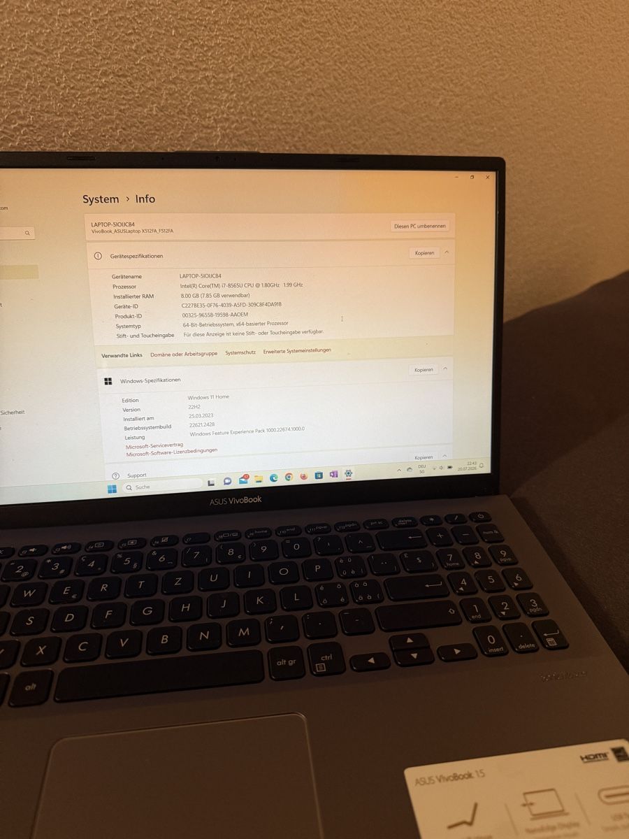 Asus Notebook: ASUS VivoBook 15 Laptop Grey – Usato da Uttwil venduto da davinio11 4