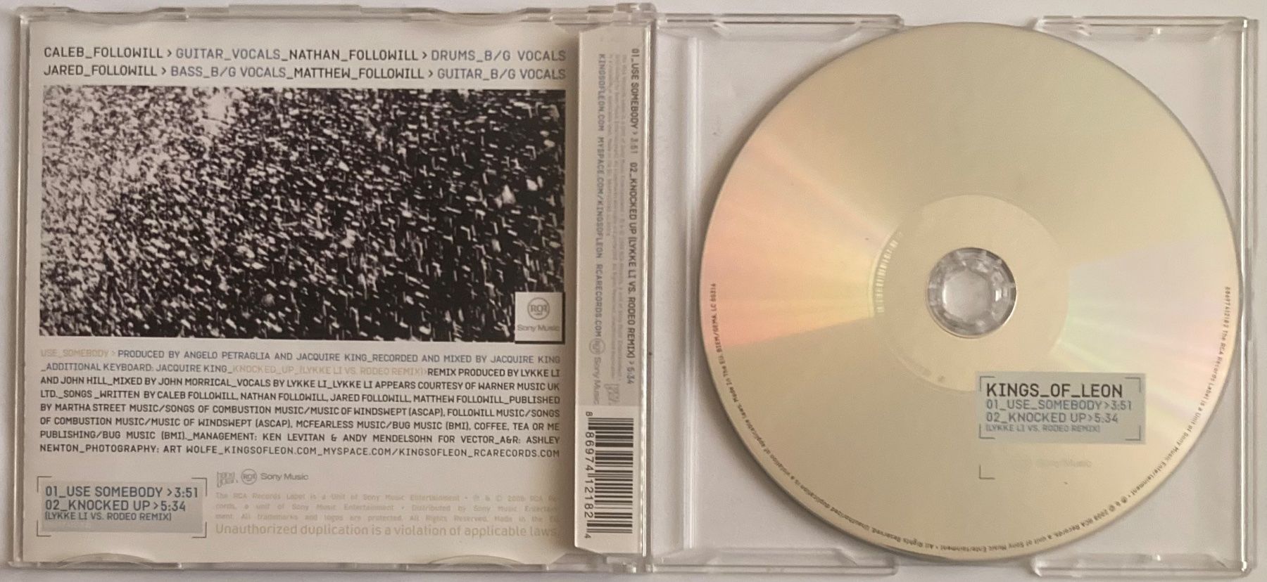 CDs: KINGS OF LEON - USE SOMEBODY – D'occasion à Poliez-Pittet par Newtown-Records 1