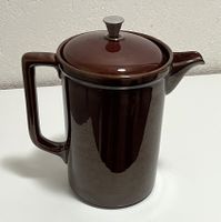 Kaffee- Teekanne MELIOR Keramik braun Kaffeebereiter vintage