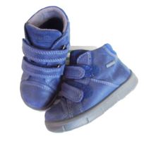 Gr. 22 SUPERFIT blaue Leder Halbschuhe mit Goretex Übergang