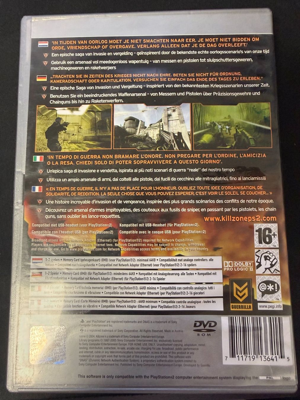 Giochi: Killzone - PS2 – Usato da Pont-de-la-Morge venduto da Darfal 2