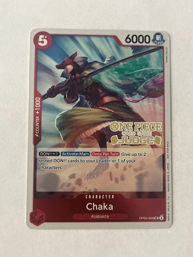 Pokémon Carte collezionabili: One Piece -  Judge Stemp  Chaka OP05-008 – Usato da schaan venduto da Schokoloco
