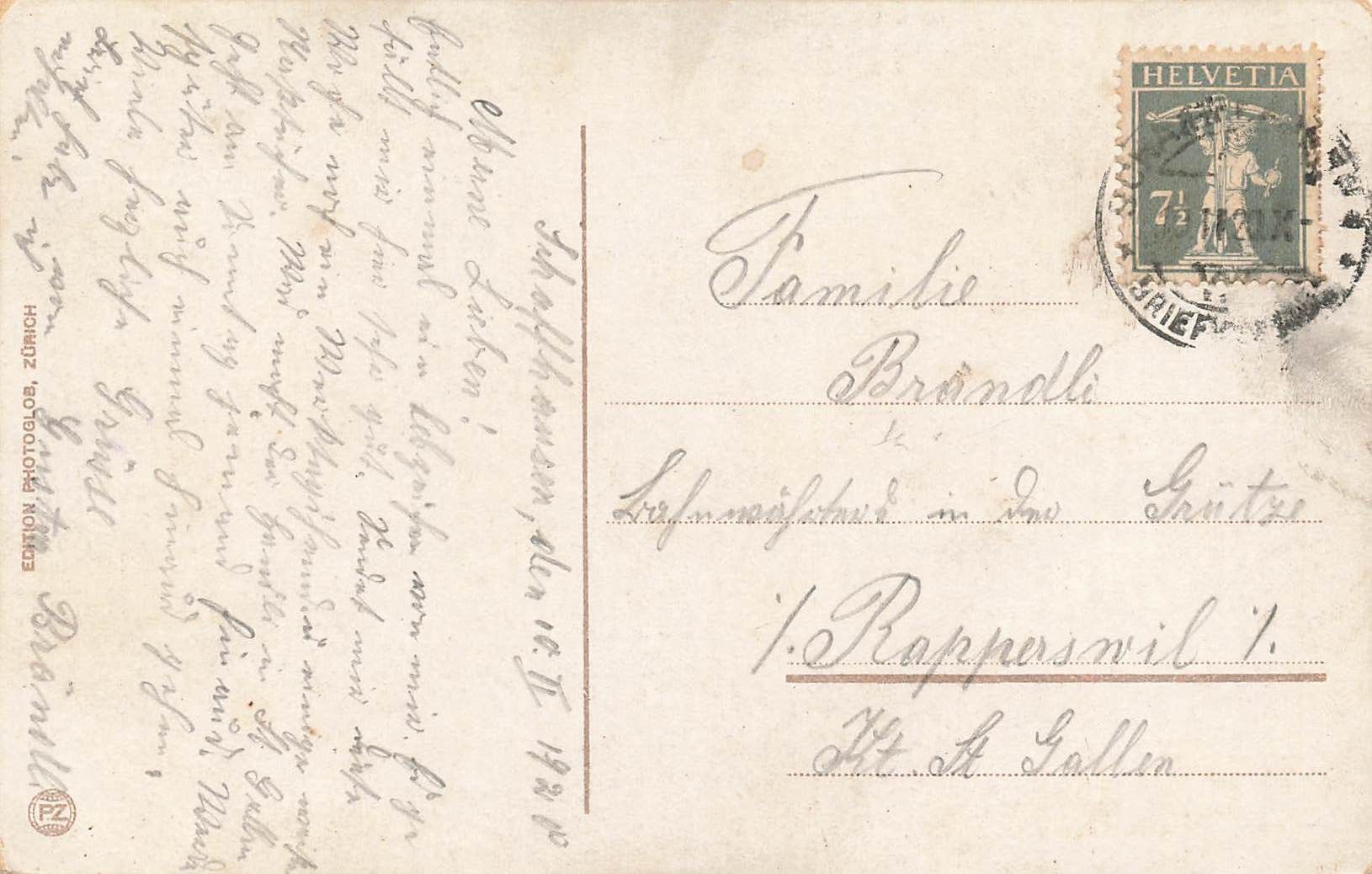 Cartoline postali: Rheinfall mit schloss bahn laufen – Usato da Biasca venduto da Blenio71 1