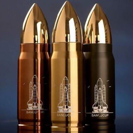 Borracce & Thermos: Thermosflasche  Gold oder Schwarz ca 5dl – Nuovo e nell'imballaggio originale da Arth venduto da 100i