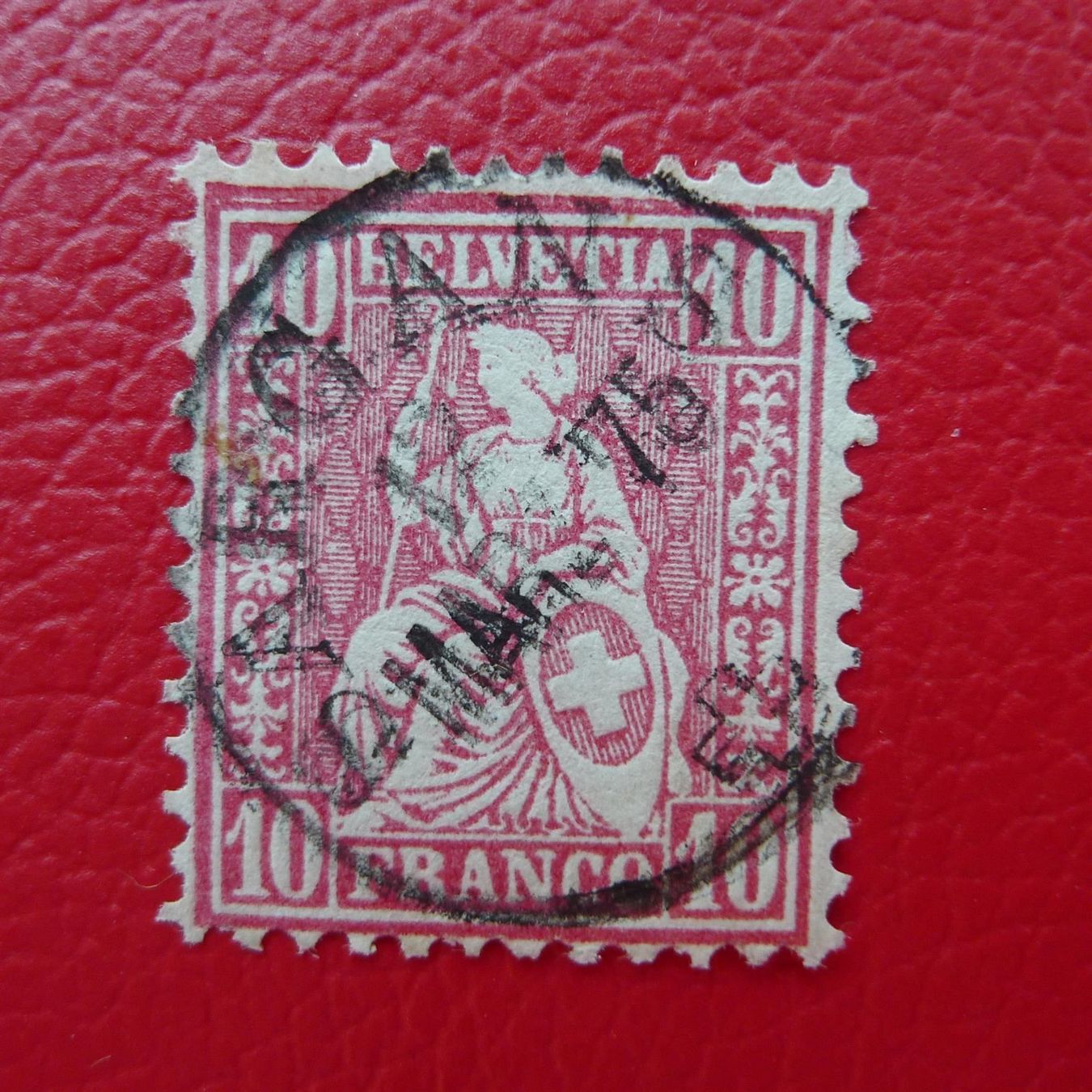 Tutti i francobolli: 1875: Nr.38 sauber von SARGANS, 12.3.1875 – Usato da Sursee venduto da Luzernerraute