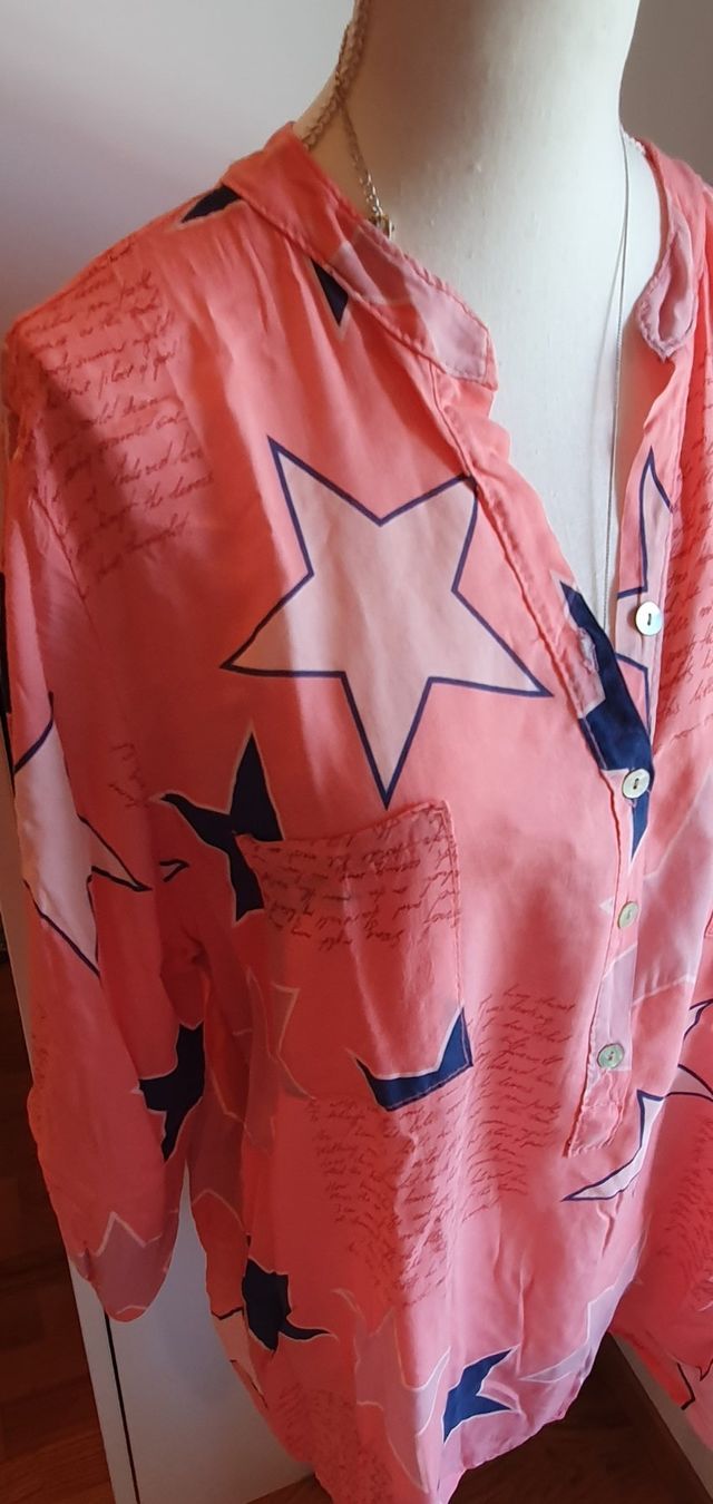 Camicette: Bluse Hemdbluse mit Sternen – Nuovo (secondo la descrizione) da Hittnau venduto da Gamoe 2