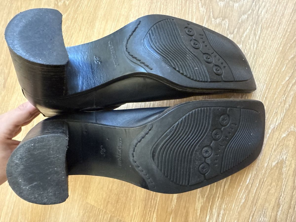Damenschuhe: Bottines à talons noir cuir Freelance, p.36 – Gebraucht aus Tavannes von Thriftshop 5