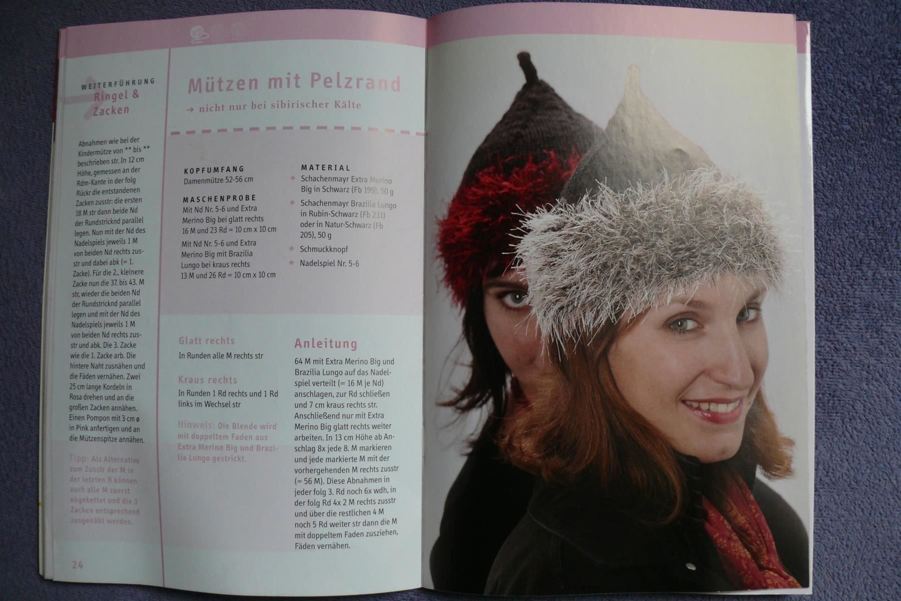 Bücher: * Winter-Mützen stricken / Topp 2007 - Tanja Steinbach – Gebraucht aus Muttenz von Negnuja 2