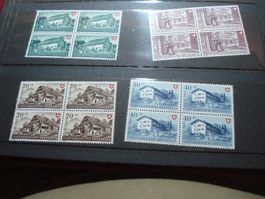 Pro Patria 1949, Satz 4erblocks, **