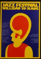 Niklaus Troxler Jazz Festival Willisau 1975, Siebdruck