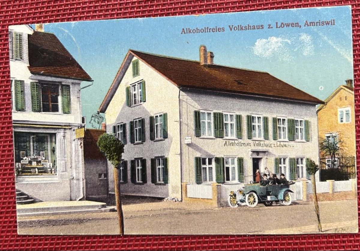 Cartoline postali: Amriswil Volkshaus Löwen  – Usato da Horw venduto da Tellbub