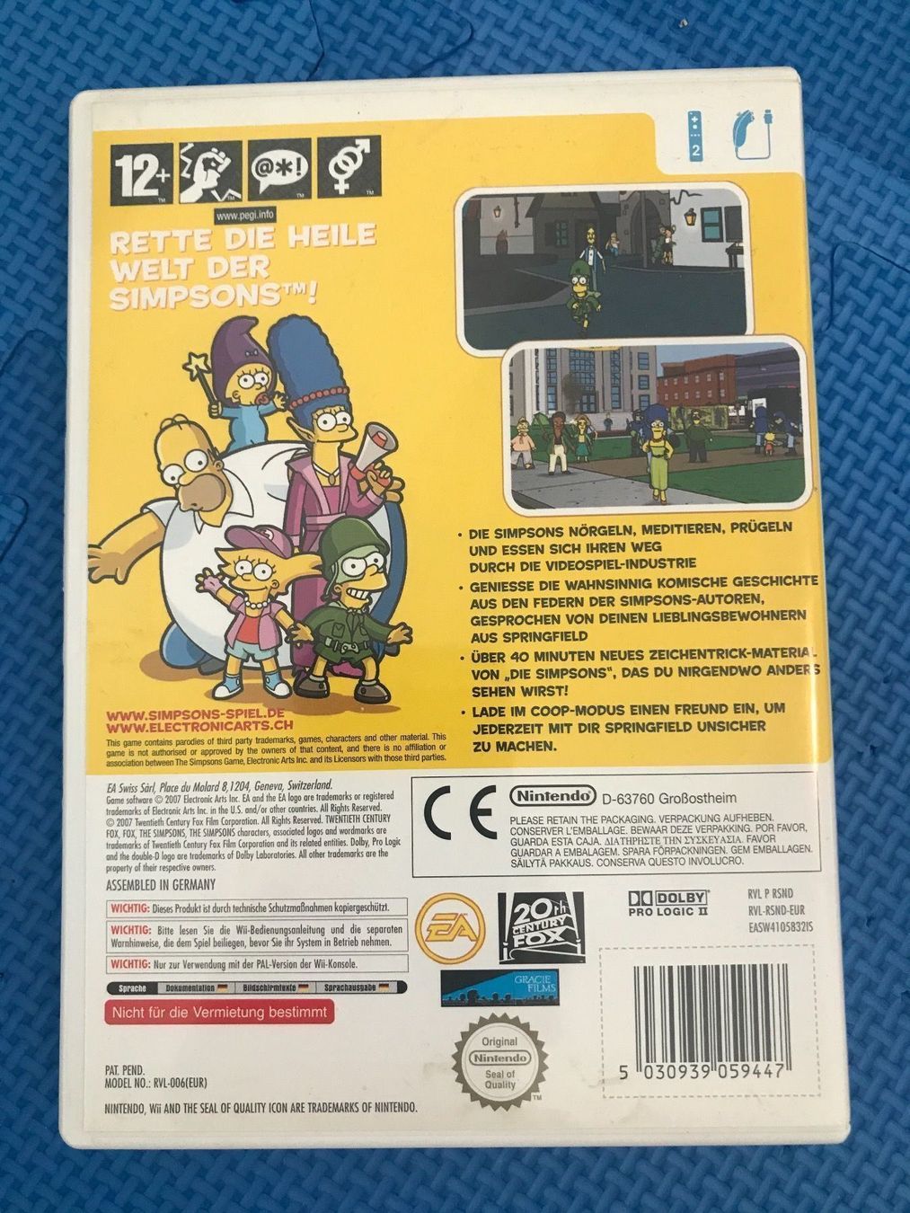 Nintendo Giochi: Die Simpsons das Spiel Nintendo Wii – Usato da Gossau SG venduto da schlitzerdemon 2