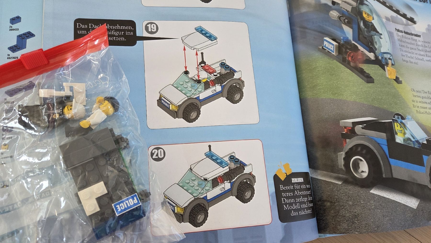 Lego Giocattoli: Lego City Polizei & Räuber Buch &Steine Set – Usato da Hausen am Albis venduto da pear04 4