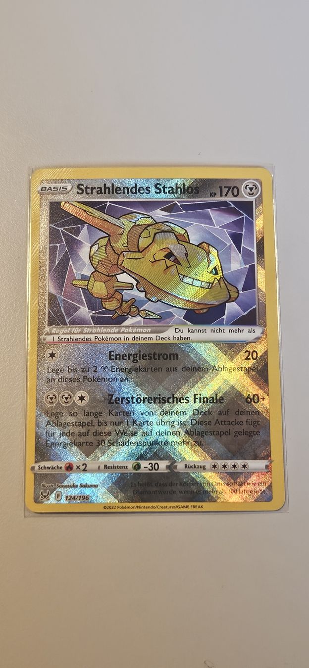 Pokémon Carte collezionabili: Strahlendes Stahlos 124/196 2022 DE – Usato da Belp venduto da Ginus85