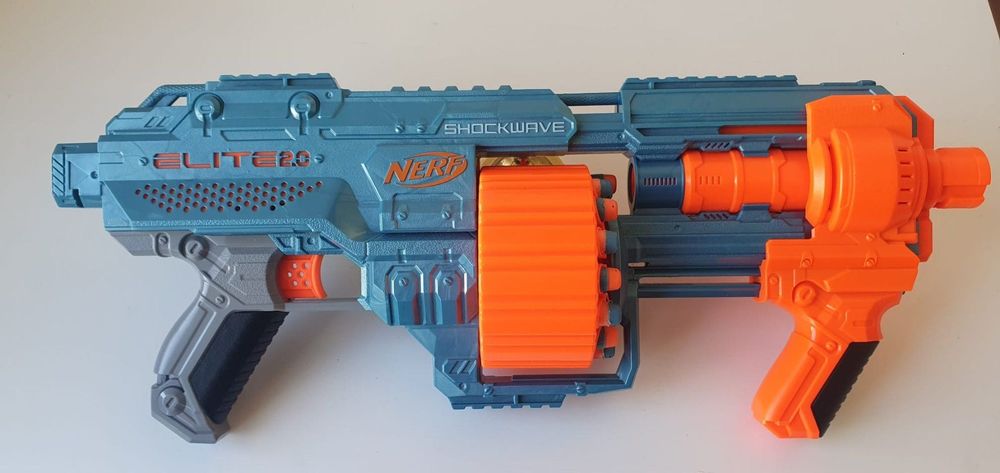 NERF Elite 2.0 Blaster Shockwave RD 15 mit 15 Darts | Acheter sur Ricardo