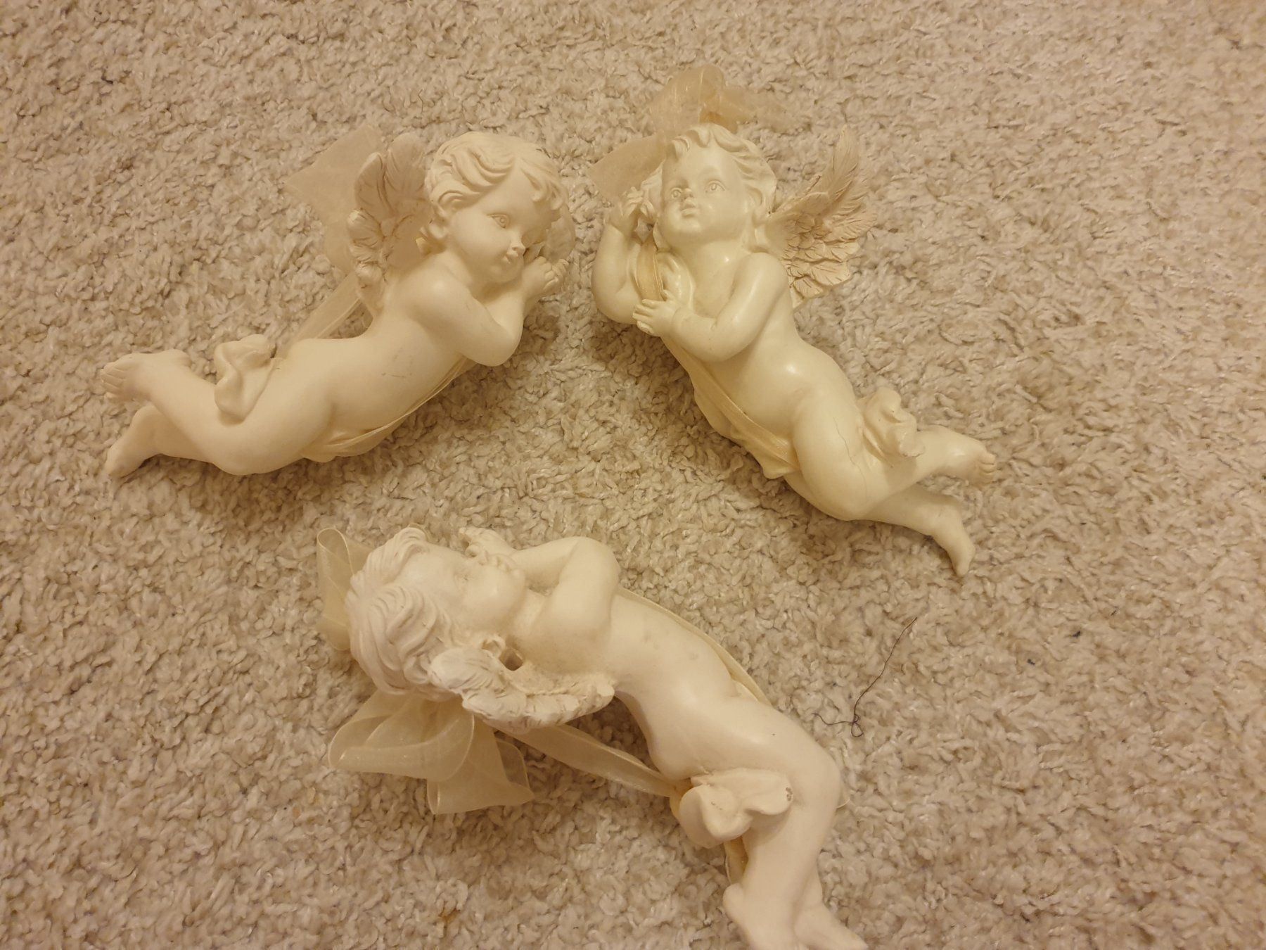Tutte le decorazioni: Anges, 21cm, 3 pièces, gyps – Nuovo (secondo la descrizione) da Neuchâtel venduto da Verenas12 3