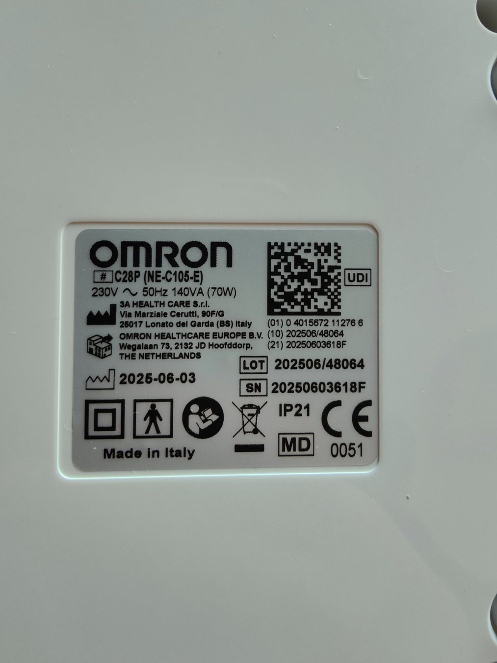 Omron Attrezzature mediche: OMRON Inhalationsgerät C28P – Usato da Schöftland venduto da sil_bn9x 2