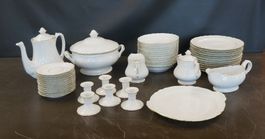Limoges Geschirrset Vergoldet Lys Royal Kollektion 50 Teile