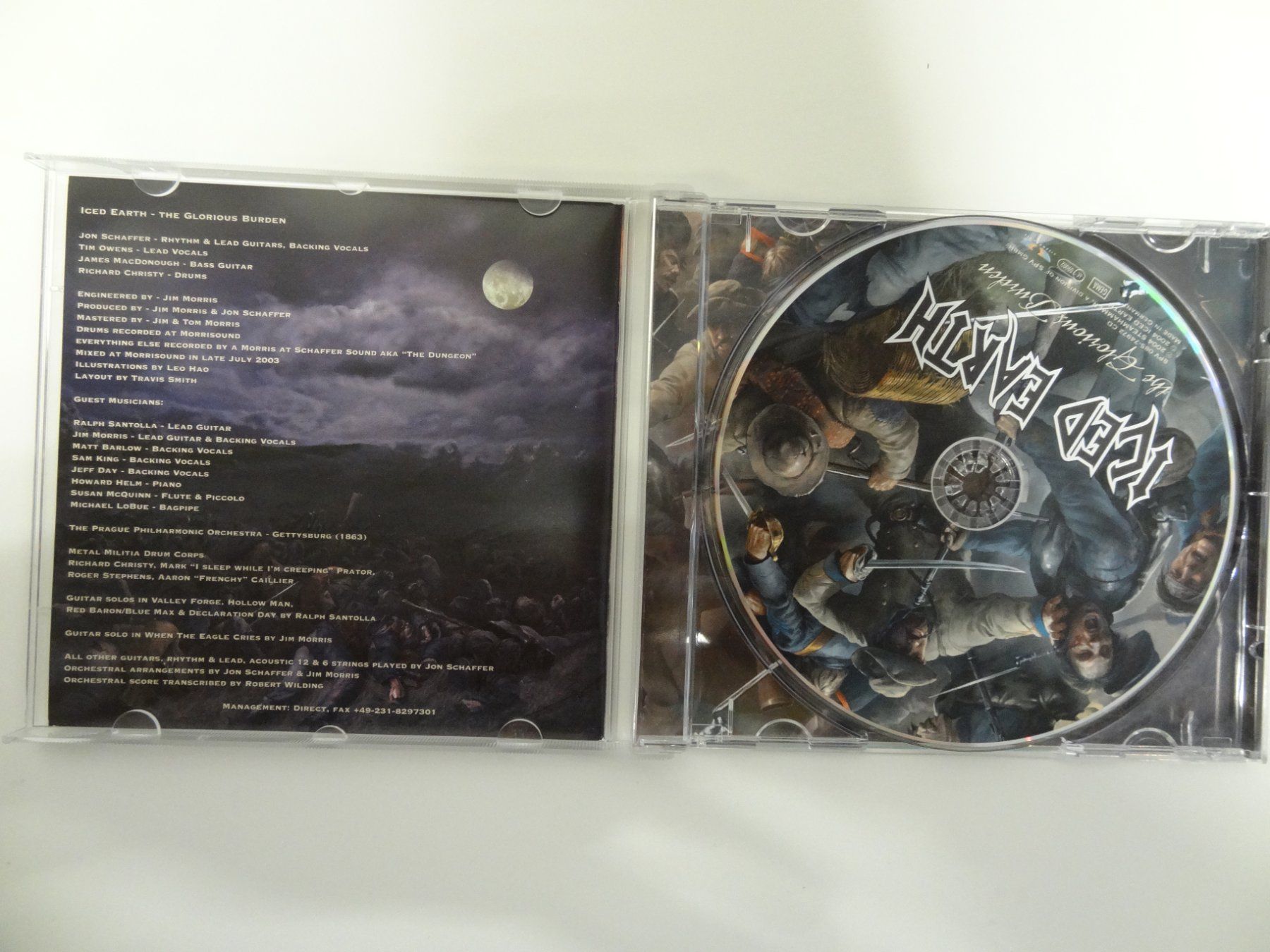 CD: Iced Earth - The Glorious Burden CD, – Usato da luzern venduto da musicandart 2