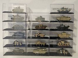17 Stück Militär Panzer Modellfahrzeug