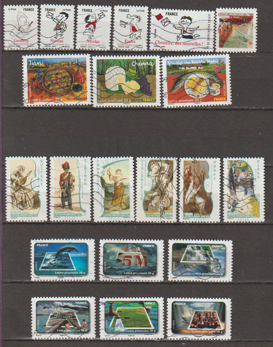 Alle Briefmarken: France divers thèmes 20g – Gebraucht aus Crans-Montana von kira56