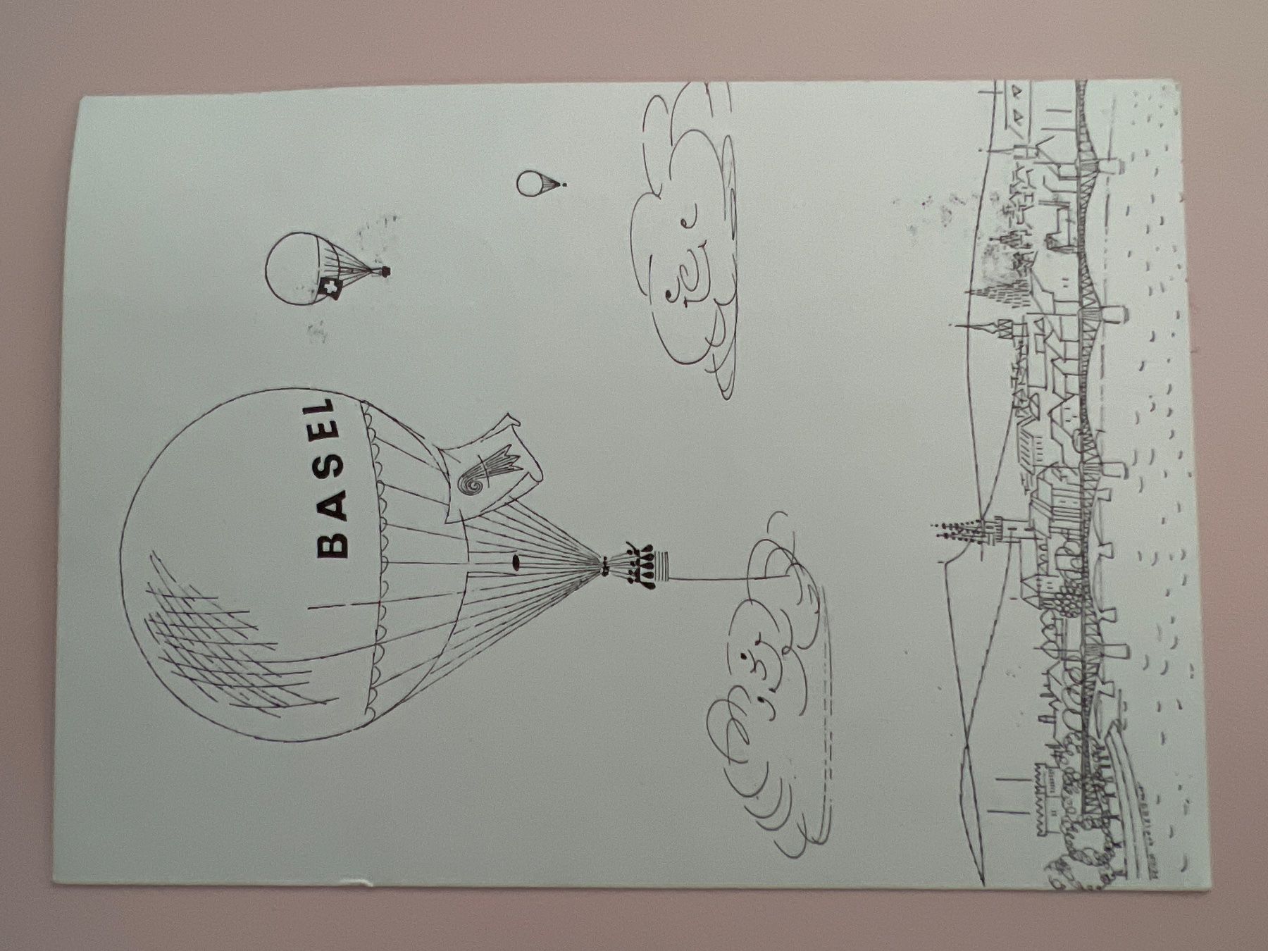 Tutti i francobolli: Ballonpost mit Vignette Mustermesse Basel 1955 – Usato da Buchrain venduto da wmm 1