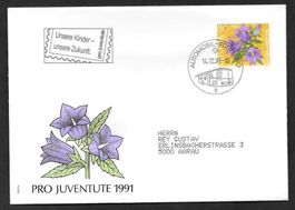 Sonderbrief A. 1528 Pro Juventute 14.12.1991
