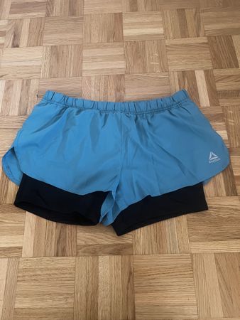 Reebok Speedwick 2in1 Sporthose Damen Gr. M Türkis