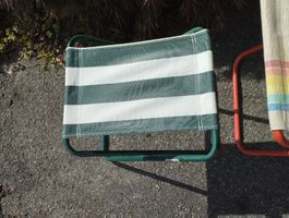 Campingstuhl, 60/70er Jahre,1 Stück grün