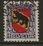 Alle Briefmarken: 1921  20  Rp. Pro Juventute BERN, gestempelt – Gebraucht aus Arlesheim von kuhnphila
