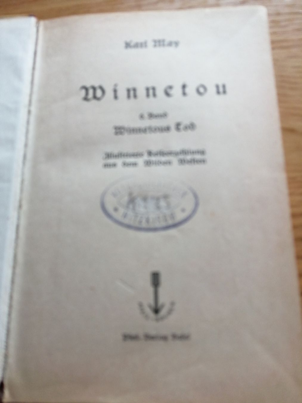 Libri: Karl May Winnetous Tod, 1. Auflage 1949 – Usato da Honau venduto da holunder3 1