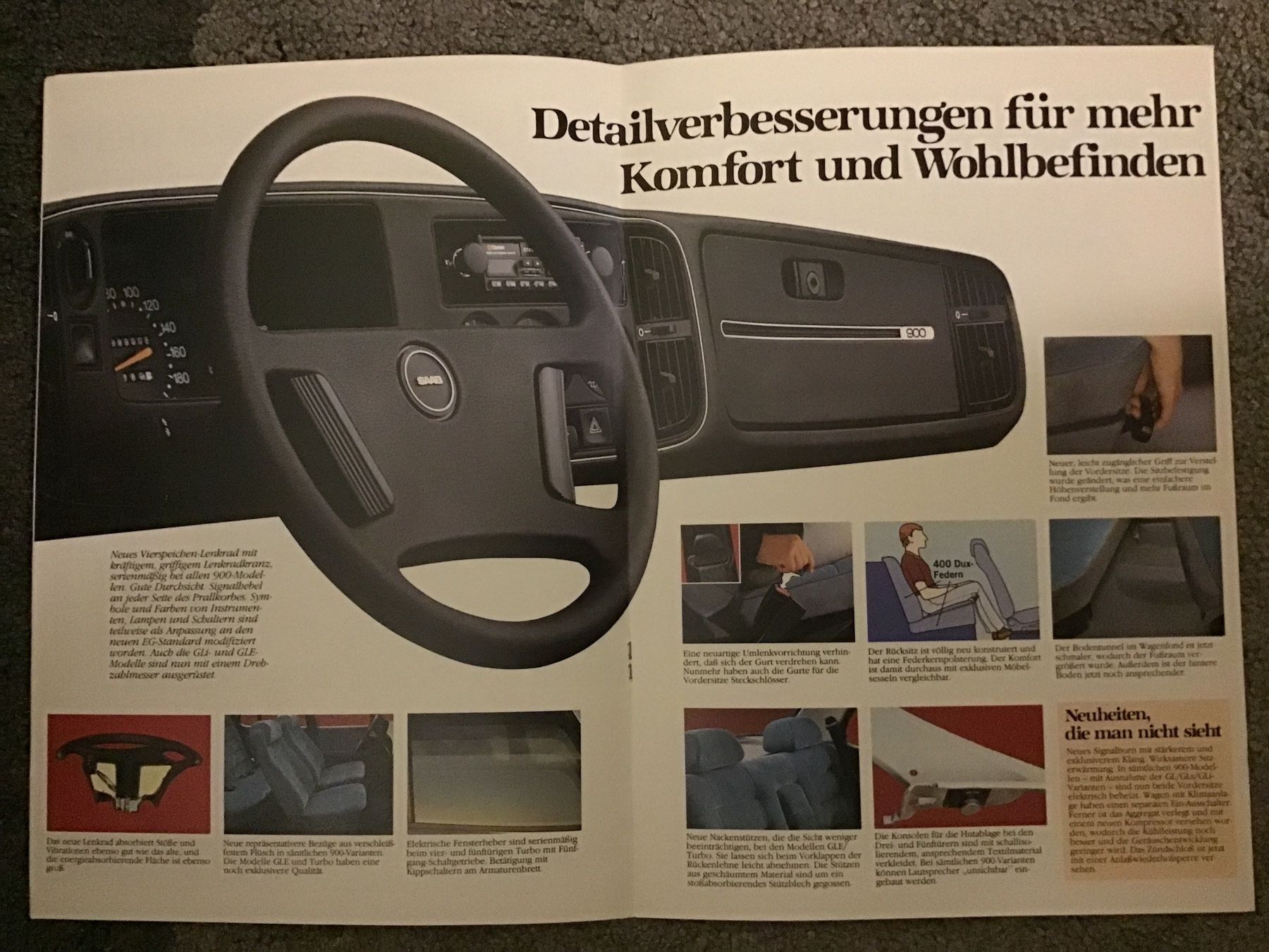 Saab Dokumente: Saab 900 Programm 1981 Verkaufsprospekt – Gebraucht aus Scherzingen von Starseller62 2